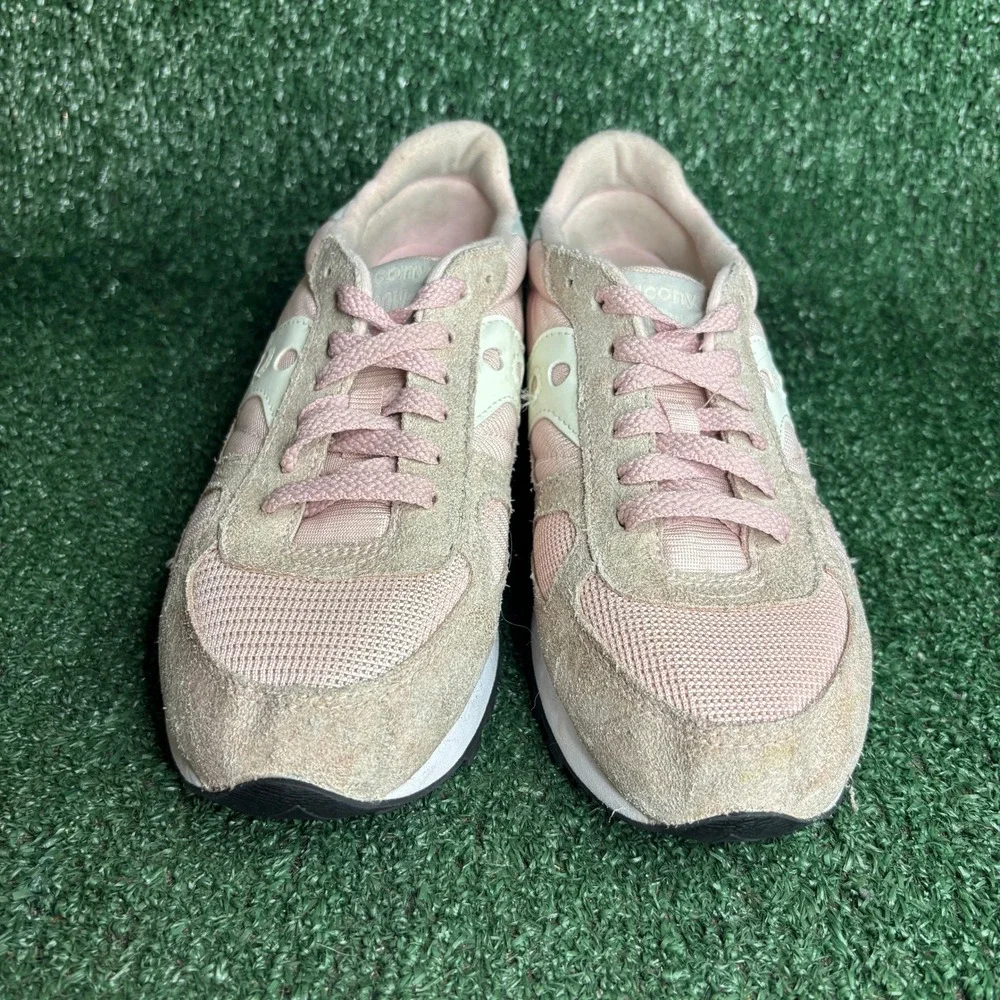 Saucony Shadow Original Lifestyle Suede Mesh Running Sneakers Pink Womens Sz 7.5